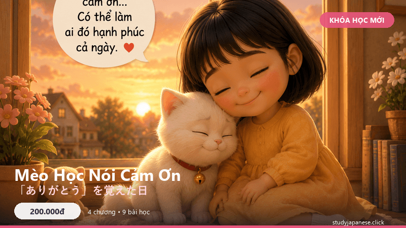 Mèo Học Nói Cảm Ơn 🐱